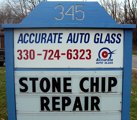 In-Shop Discount Auto Glass Repair at Accurate!